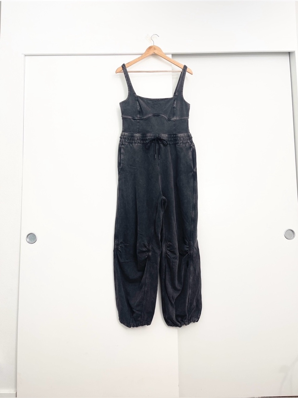 NWOT Free People Movement Inbound Onesie JumpSuit Size Large Washed Black